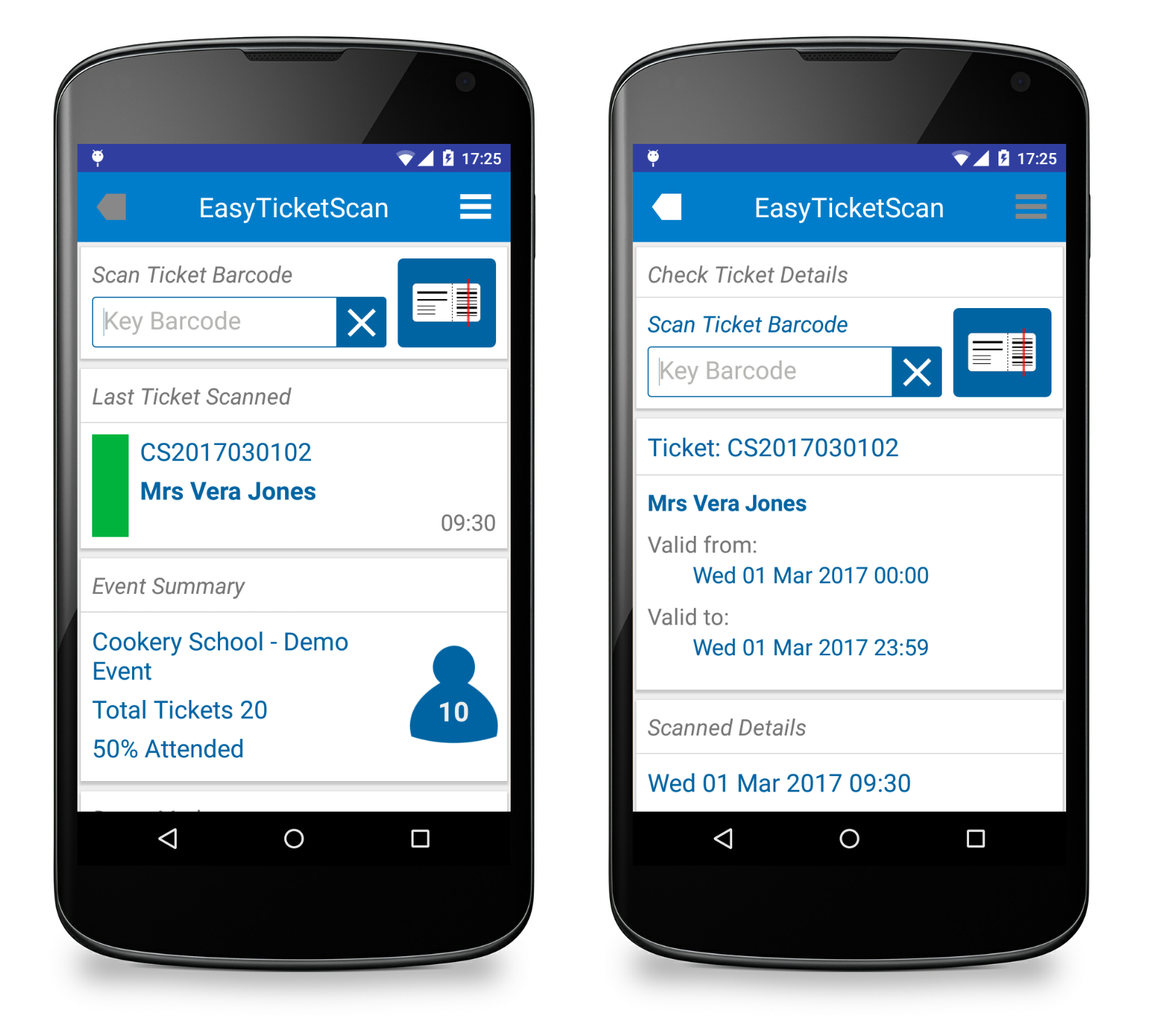 TicketScan Screenshots